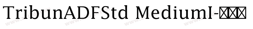 TribunADFStd MediumI字体转换